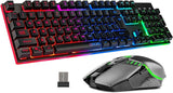 Gaming Wireless keyboard Full LED RGB