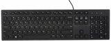 Dell KB 216-Black Multimedia Wired Keyboard with USB Interface, Plunger Keys Technology and Chiclet Key Style, Hot Key-Volume, Mute, Play/Pause, Backward, Forward, Warranty 1 Year.