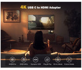 L10 USB C Male to HDMI Female Converter Adapter 4K@60Hz