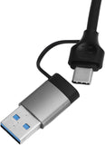 L10 USB A and USB C to Ethernet Adapter Connector