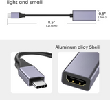 L10 USB C Male to HDMI Female Adapter 8K@60Hz