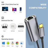 L10 USB Type-C to RJ45 1000M Gigabit Ethernet Adapter