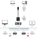 HDMI Male to VGA Female Video Converter With Audio Adapter Cable