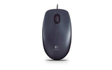 Logitech M90 Wired USB Mouse, 3 yr Warranty, 1000 DPI Optical Tracking, Ambidextrous PC/Mac/Laptop - Black