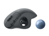 Logitech Ergo M575 Wireless Trackball Mouse - Easy Thumb Control, Precision and Smooth Tracking, Ergonomic Comfort Design, for Windows, PC and Mac with Bluetooth and USB Capabilities, Black, Medium