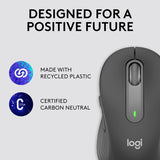 Logitech Signature M650 L Full Size Wireless Mouse - for Large Sized Hands, 2-Year Battery, Silent Clicks, Customisable Side Buttons, Bluetooth, for PC/Mac/Multi-Device/Chromebook - Graphite