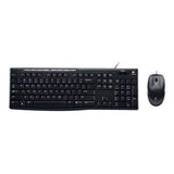 Logitech MK200 Media Set Full-Size Wired Keyboard and High-Definition Optical Mouse Set