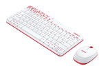 Logitech MK240 Nano USB Wireless Keyboard and Mouse Set, 12 Function Keys 2.4GHz Wireless, 1000DPI,Spill-Resistant Design, PC/Mac, White