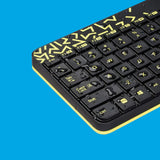 Logitech MK240 Nano Wireless USB Keyboard and Mouse Set, 12 Function Keys 2.4GHz Wireless, 1000DPI, Spill-Resistant Design, PC/Mac, Black