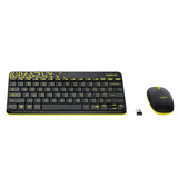 Logitech MK240 Nano Wireless USB Keyboard and Mouse Set, 12 Function Keys 2.4GHz Wireless, 1000DPI, Spill-Resistant Design, PC/Mac, Black