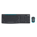 Logitech MK275 USB Wireless Keyboard and Mouse Set for Windows, 2.4 GHz Wireless, Compact Wireless Mouse, 8 Multimedia & Shortcut Keys, 2-Year Battery Life, PC/Laptop - Black