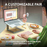 Logitech Pebble 2 Combo, Wireless Keyboard and Mouse, Quiet and Portable, Customisable, Logi Bolt, Bluetooth, Easy-Switch for Windows, macOS, iPadOS, Chrome - Graphite