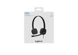 Logitech H151 Wired On Ear Headphones With Mic (Black)