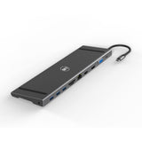 L10 11 in 1 USB-C Hub Triple Display PD *1+ VGA*1+ HDTV *1+ RJ45*1+ SD car slot *1 + TF card slot *1 + USB3.0 *3+ 3.5mm audio *1+DP*1
