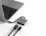 L10 USB C to Dual HDMI Adapter 4K@60Hz