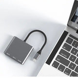 L10 3 in 1 USB C Multiport Adapter Usb C to 4K HDMI + USB 3.0+ PD Charging Port
