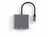 L10 3 in 1 USB C Multiport Adapter Usb C to 4K HDMI + USB 3.0+ PD Charging Port