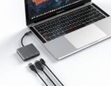 L10 3 in 1 USB C Multiport Adapter Usb C to 4K HDMI + USB 3.0+ PD Charging Port