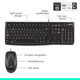Logitech Plug and Play USB Keyboard K120, Black