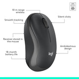 Logitech MK295 Silent Wireless Mouse & Keyboard Combo with SilentTouch Technology, Full Numpad, Advanced Optical Tracking, Lag-Free Wireless, 90% Less Noise - Black