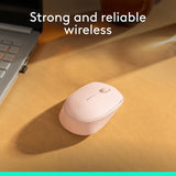 Logitech M171 Wireless Mouse for PC, Mac, Laptop, 2.4 GHz with USB Mini Receiver, Optical Tracking, 12-Months Battery Life, Rose