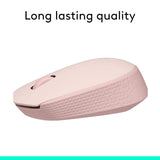 Logitech M171 Wireless Mouse for PC, Mac, Laptop, 2.4 GHz with USB Mini Receiver, Optical Tracking, 12-Months Battery Life, Rose