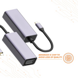 L10 USB Type-C to VGA Adapter, 1080P@60 Hz