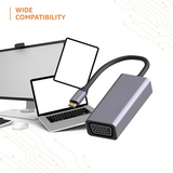 L10 USB Type-C to VGA Adapter, 1080P@60 Hz