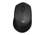 Logitech M331 Silent Plus Wireless Mouse, 2.4GHz with USB Nano Receiver, 1000 DPI Optical Tracking, 3 Buttons, 24 Month Life Battery, PC/Mac/Laptop - Black