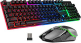 Gaming Wireless keyboard Full LED RGB