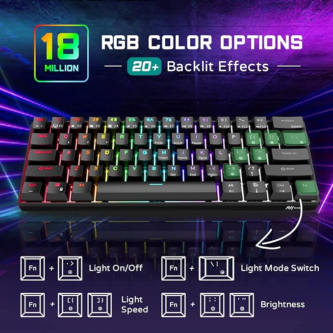 Gaming Wired Keyboard Mechanical RGB LED