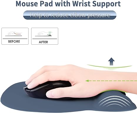 Mouse Pad with Memory Foam Wrist support