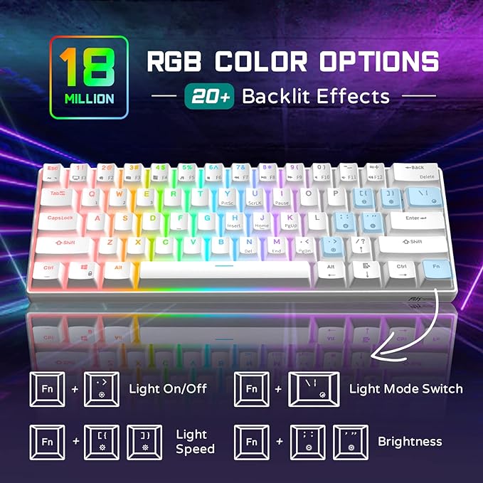 Gaming Wired Keyboard Mechanical RGB LED