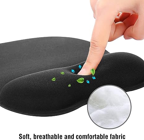 Mouse Pad with Memory Foam Wrist support