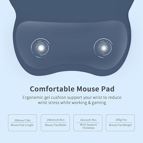 Mouse Pad with Memory Foam Wrist support