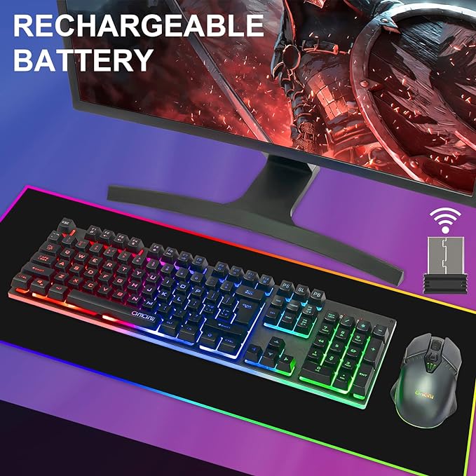 Gaming Wireless keyboard Full LED RGB