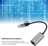 USB A and USB C to Ethernet Adapter Connector