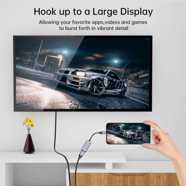 USB C Male to HDMI Female Adapter 8K@60Hz