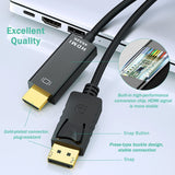 4K DisplayPort to HDMI Cable Adapter 1.8meter