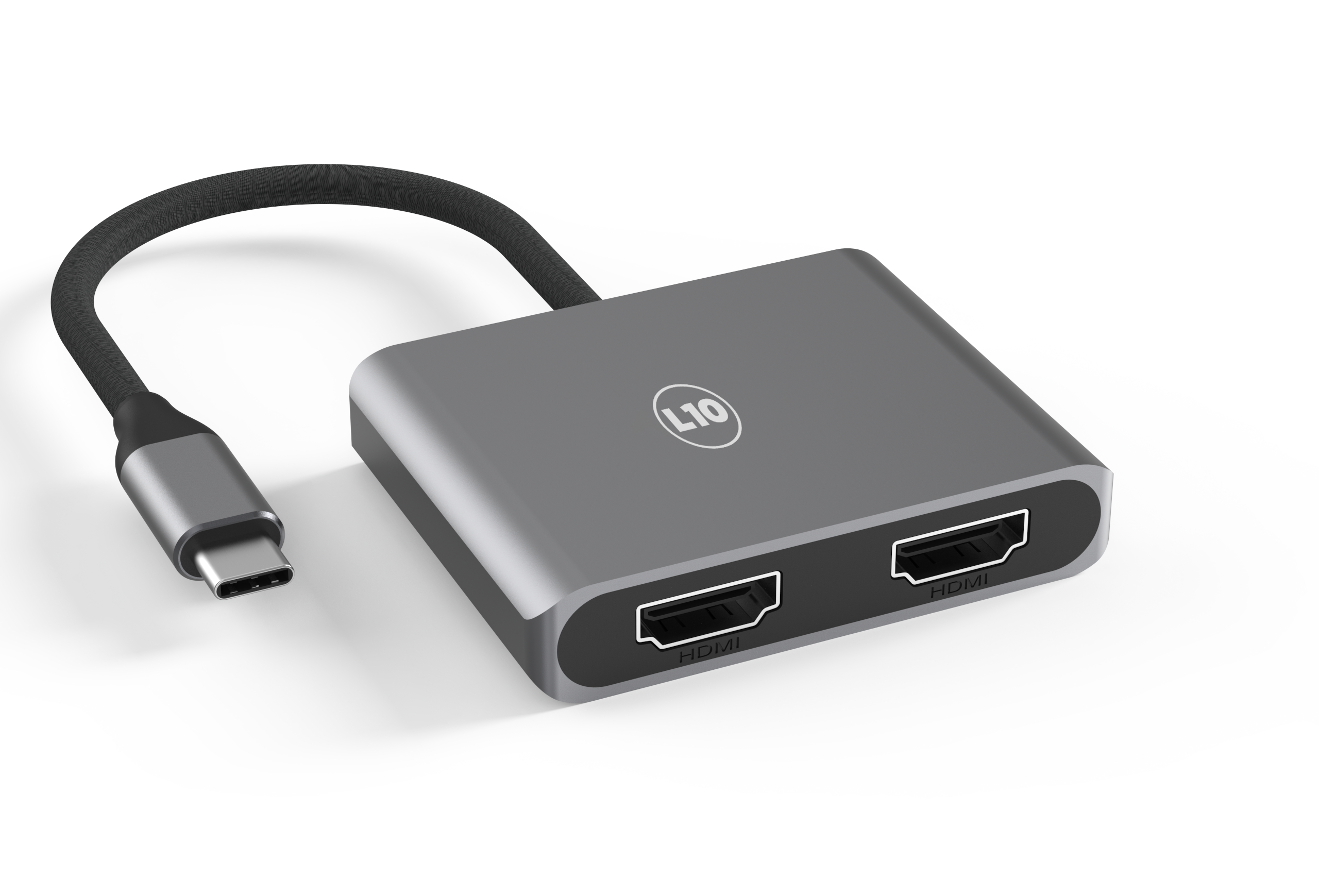 USB C to Dual HDMI Adapter 4K@60Hz