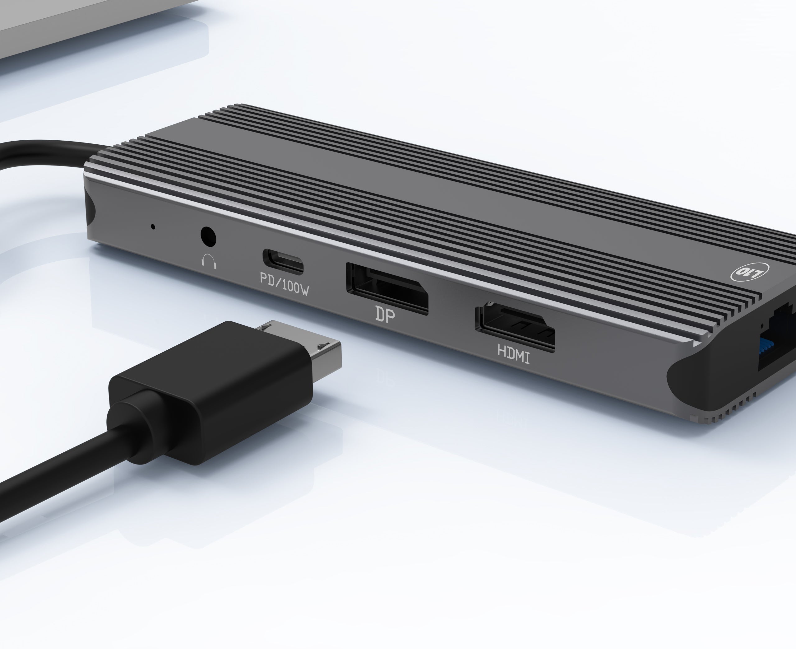 10-in-1 Splitter Multiport USB 3.0 Extension Hub, Type-C Laptop Docking Station