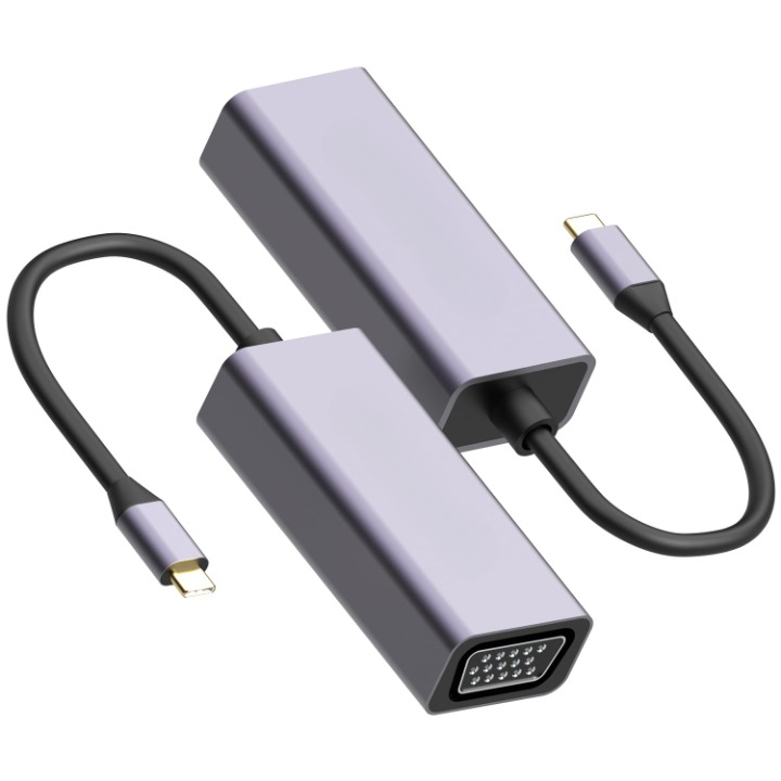 USB Type-C to VGA Adapter, 1080P@60 Hz